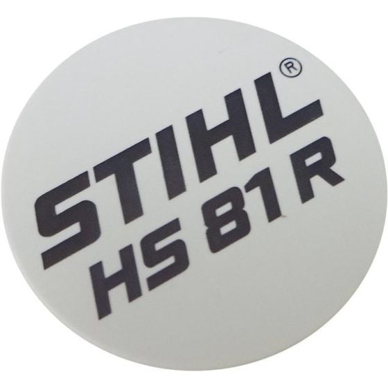 Model Plate for Stihl HS81RC - 4237 967 1505