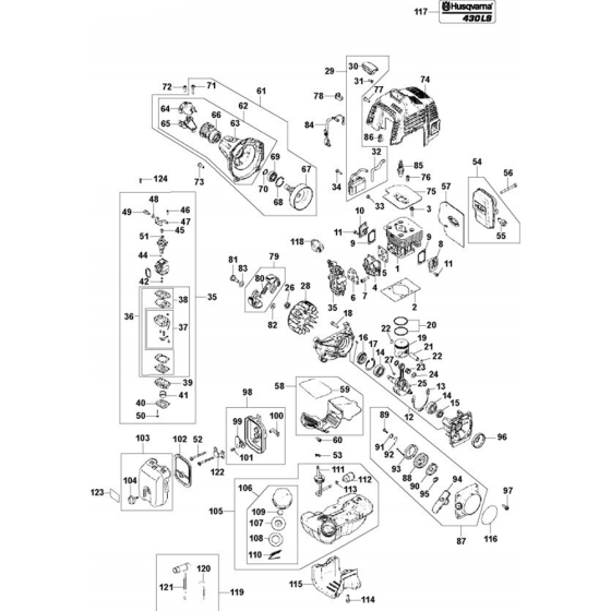 Engine  for Husqvarna 430 LS Trimmer/ Edgers