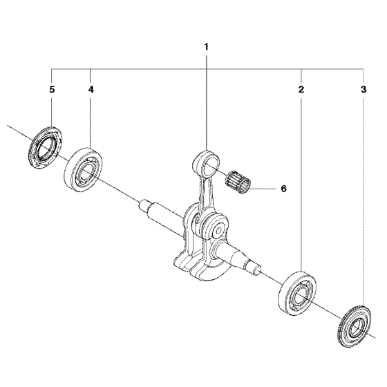 Crankshaft Assembly For Husqvarna 435ii Chainsaw