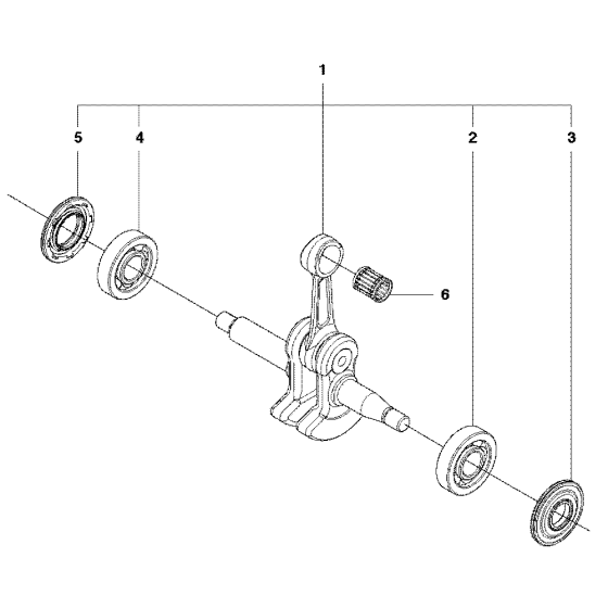 Crankshaft Assembly For Husqvarna 435e Chainsaw