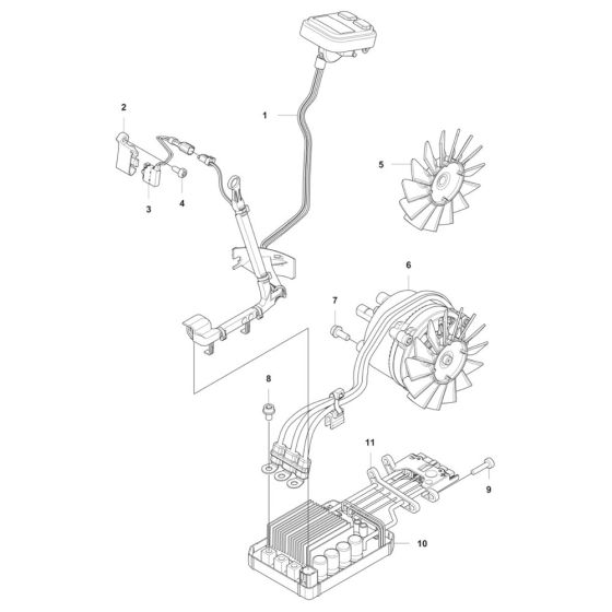 Electrical Assembly for Husqvarna 435i Chainsaw