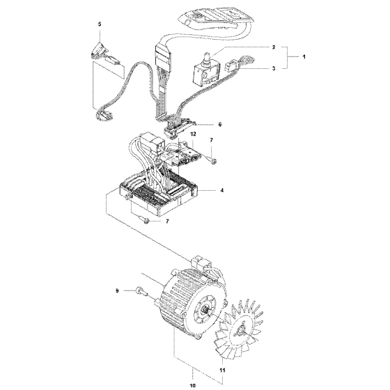 Electrical-3 Assembly For Husqvarna 436li Chainsaw