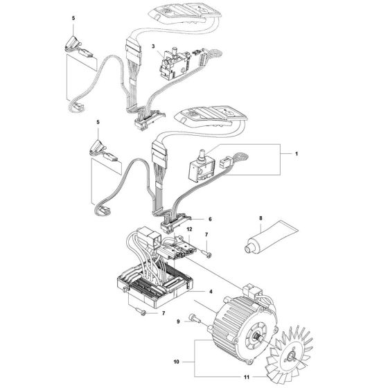 Electrical Assembly for Husqvarna 436Li Chainsaw