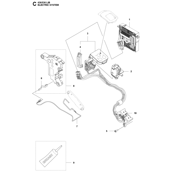 Electrical Assembly for Husqvarna 436LIB Leaf Blower