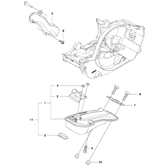 Muffler Assembly For Husqvarna 439 Chainsaw