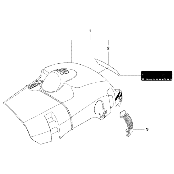 Cylinder Cover Assembly For Husqvarna 445 Chainsaw