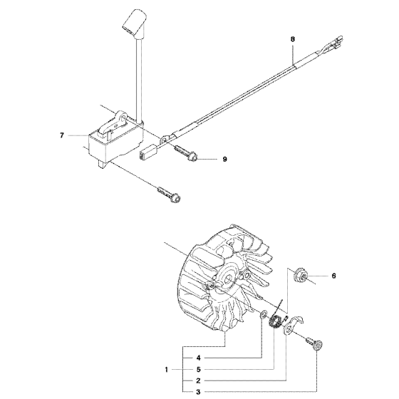 Ignition System Assembly For Husqvarna 445e Chainsaw