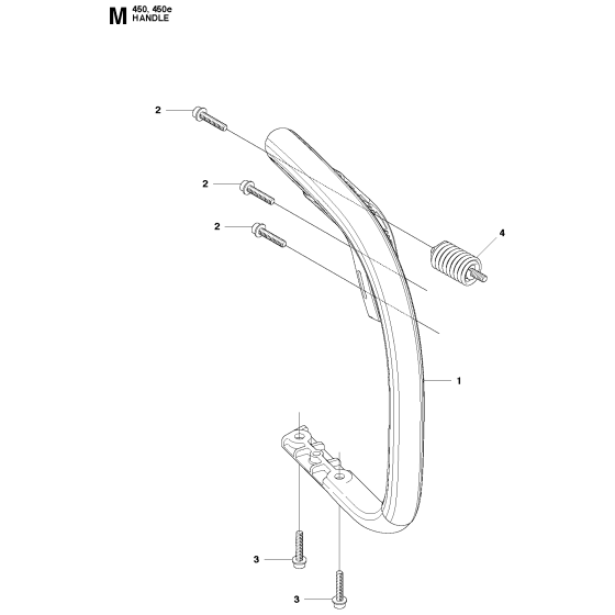 Handle Assembly For Husqvarna 450e Chainsaw