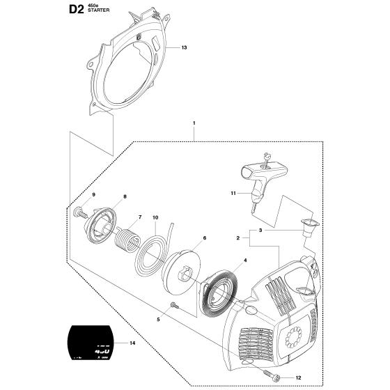 Starter Assembly For Husqvarna 450e Chainsaw