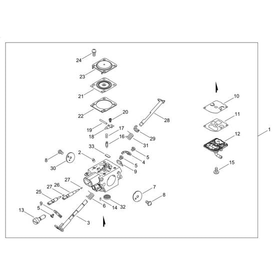 Carburettor for Shindaiwa 451S Chainsaw