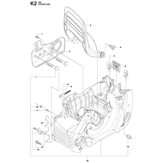 Crankcase Assembly For Husqvarna 455 Rancher Chainsaw