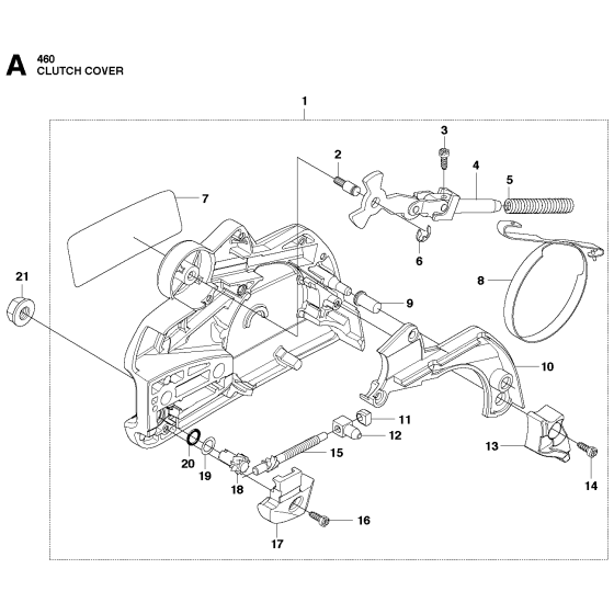 Clutch Cover Assembly For Husqvarna 460 Chainsaw