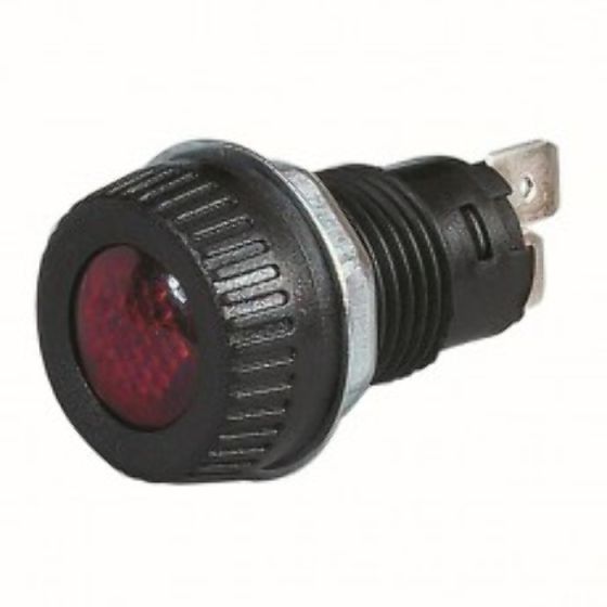 Red Temperature Warning Light - 17mm diameter hole 6.3mm Terminal - Each - 4-609-54