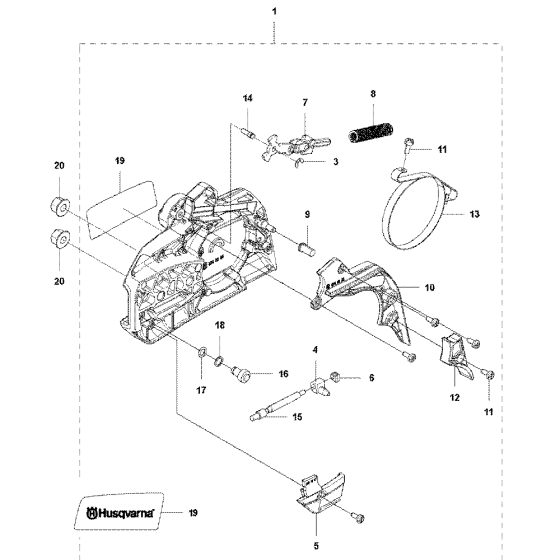 Chain Brake Assembly For Husqvarna 465 Rancherii Chainsaw