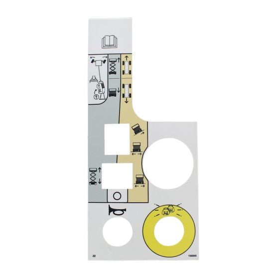 Control Box Decal for Skyjack SJIII 3219 Scissor Lift