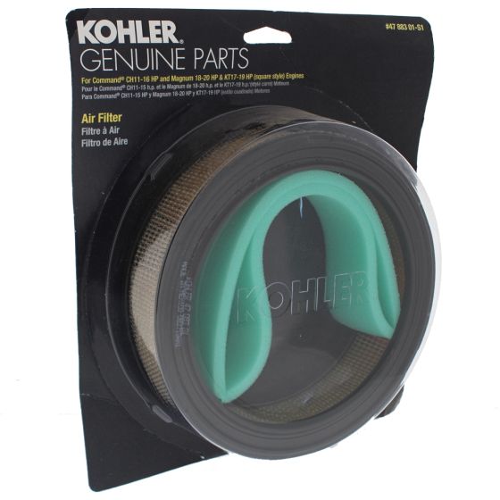 Kit, Air Filter/Pre-Cleaner for Kohler Command CH11 - CH16 HP Engines - OEM No. 47 883 01-S1