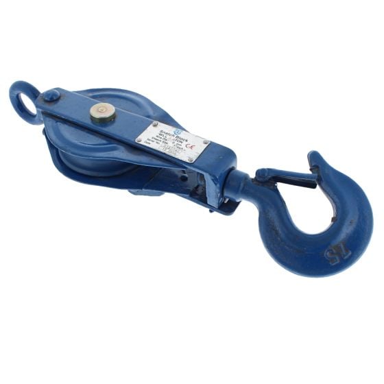 Light Duty Snatch Block - 8mm Fibre Rope - S.W.L. 500kg