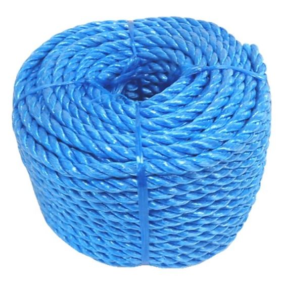 6mm Stranded Blue Polypropylene Rope (30 Metres)