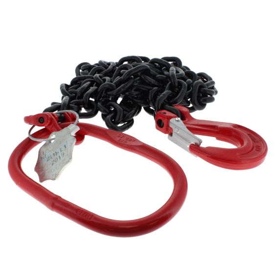 3 metre 10mm 1-Leg Chain Sling with Clevis Sling Hooks with Safety Catch