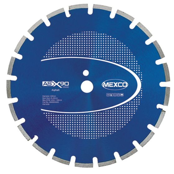 Mexco 350mm Diamond Blade Asphalt X90 Grade