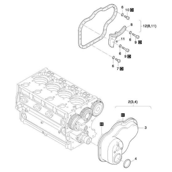 Timing Head Assembly for Hatz 4L42C Diesel Engines