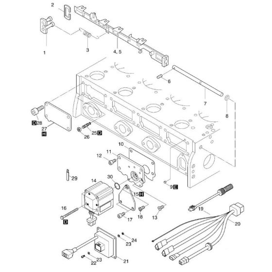 Speed Control Assembly for Hatz 4L43C Diesel Engines