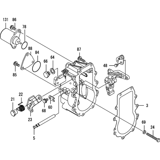 Governor Assembly for Yanmar 4TNV84T-MWA Engine