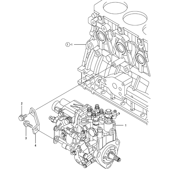 Fuel Injection Pump Assembly for Yanmar 4TNV88-QTB Engine