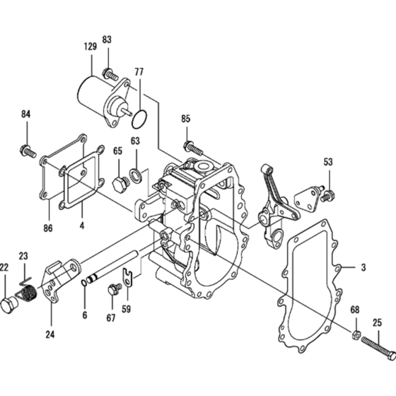 Governor Assembly for Yanmar 4TNV88-XWA2 Engine