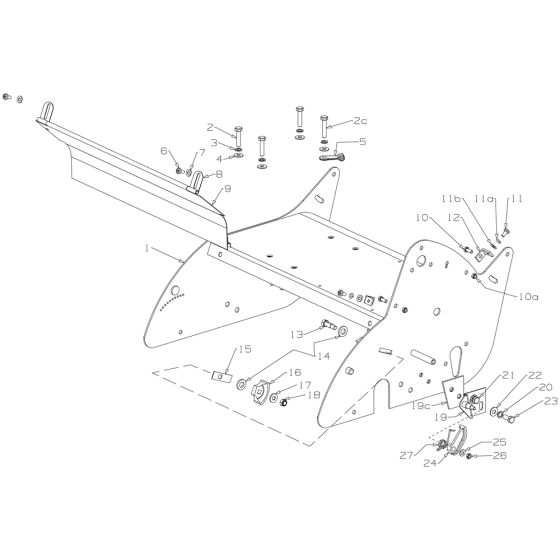 Chassis Assembly for Masport 500 20" (2011 Nov 019091) Mower