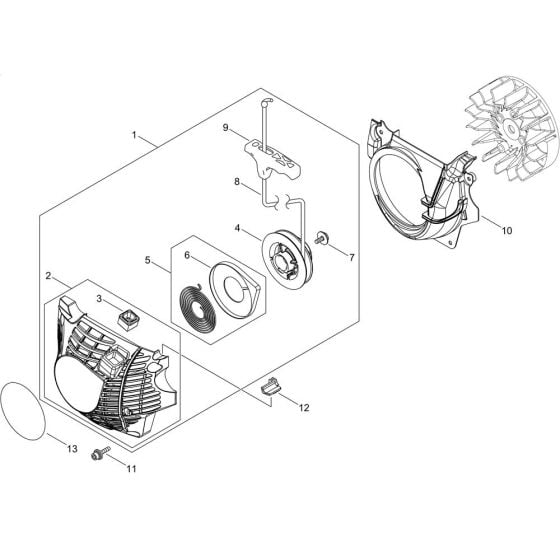 Recoil Starter for Shindaiwa 501SX Chainsaw