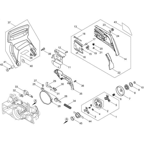 Chain Brake for Shindaiwa 501SX Chainsaw