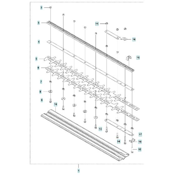 Cutting Equipment for Husqvarna 520iHE3 Battery Hedge Trimmer