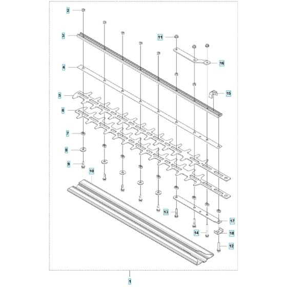 Cutting Equipment for Husqvarna 520iHT4 Battery Hedge Trimmer