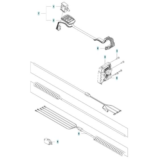 Electrical for Husqvarna 520iHT4 Battery Hedge Trimmer