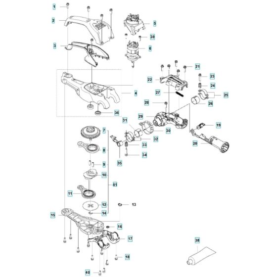 Gear Housing for Husqvarna 520iHT4 Battery Hedge Trimmer