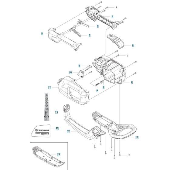 Housing for Husqvarna 520iHT4 Battery Hedge Trimmer