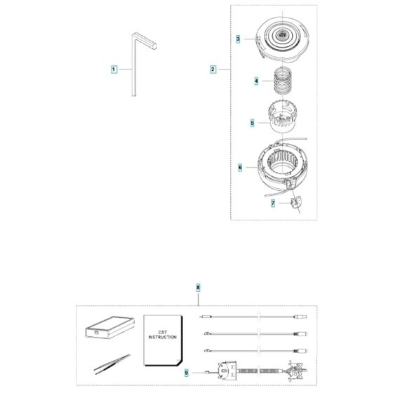 Accessories for Husqvarna 520iLX Battery Trimmer