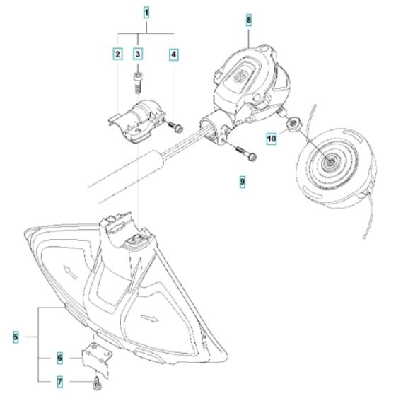 Cutting Equipment for Husqvarna 520iLX Battery Trimmer