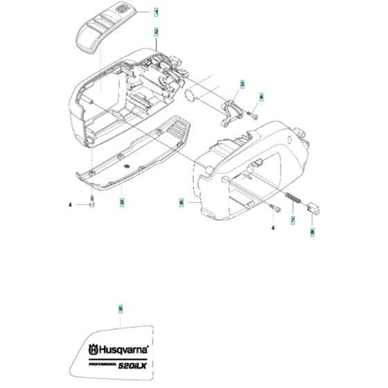 Housing for Husqvarna 520iLX Battery Trimmer