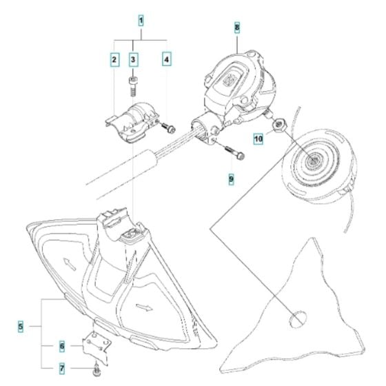 Cutting Equipment for Husqvarna 520iRX Battery Trimmer