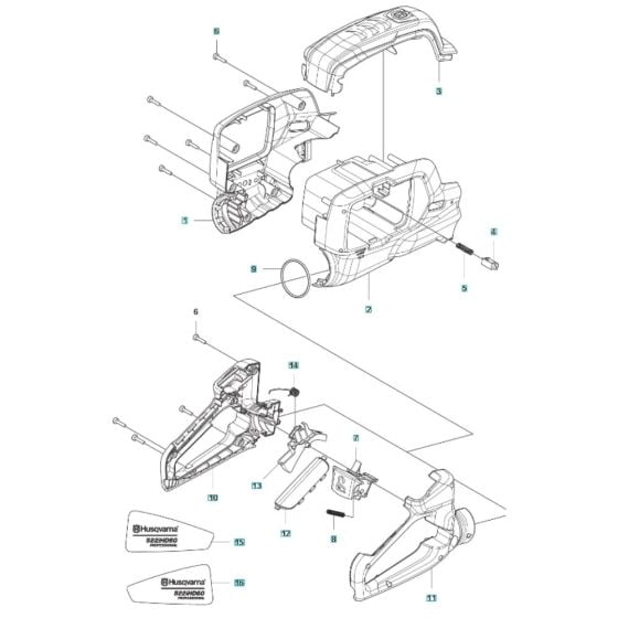 Housing for Husqvarna 522iHD60 Battery Hedge Trimmer