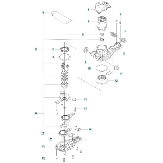 Gears for Husqvarna 522iHDR60 Battery Hedge Trimmer