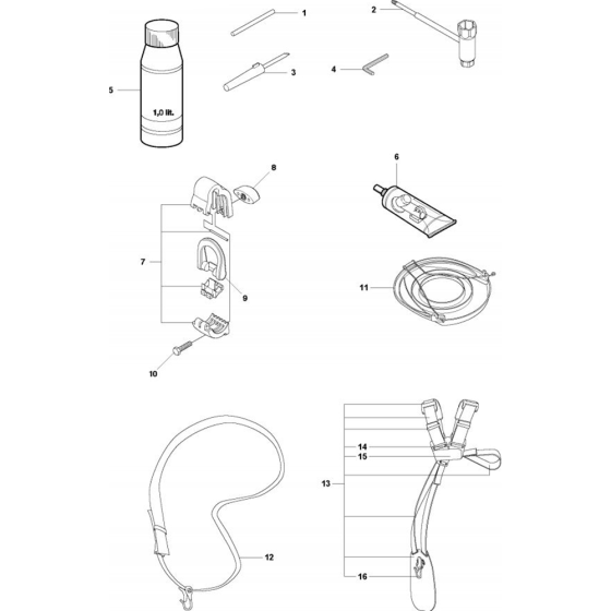 Accesories-1 for Husqvarna 524 L Trimmer/ Edgers