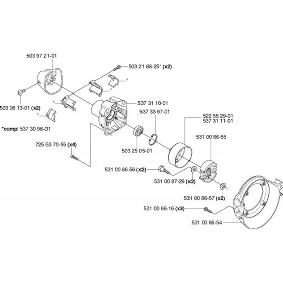 Clutch  for Husqvarna 524 LK Trimmer/ Edgers