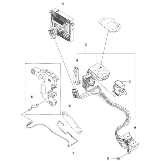 Electrical for Husqvarna 525iB Mark II Battery Blower