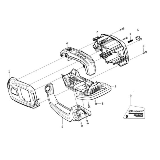 Housing Assembly for Husqvarna 525iDEPS Pole Pruners