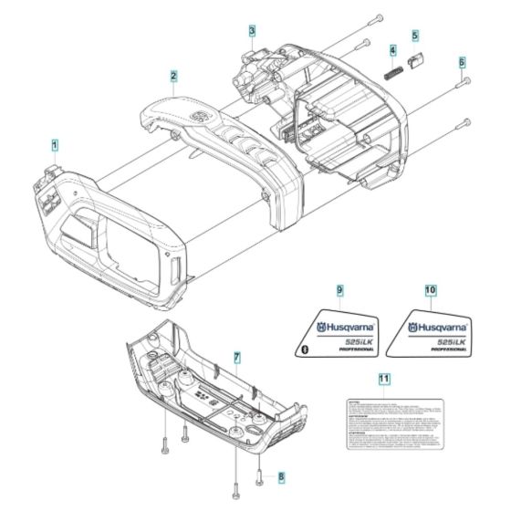 Housing for Husqvarna 525iLK Battery Trimmer