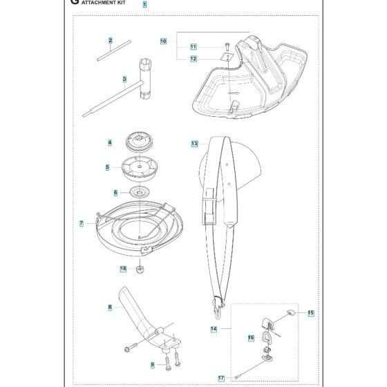 Attachments for Husqvarna 525iLST Trimmer