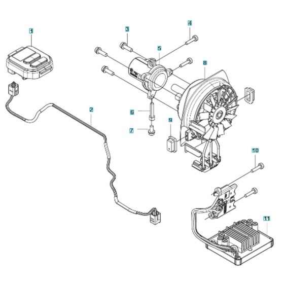 Electrical Assembly for Husqvarna 525iLST Trimmer